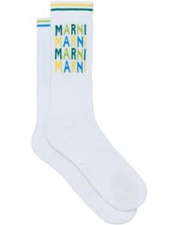 Marni - Logo-intarsia Ankle Socks - Lyst