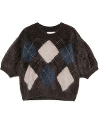 Lisa Yang - Argyle Knit Top - Lyst