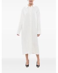 Jil Sander - Button-Down Jurk Met Trekkoord - Lyst