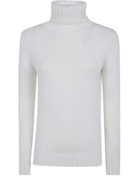 Base London - Roll-Neck Knitted Sweater - Lyst