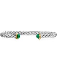 David Yurman - 14Kt And Sterling Cable Cuff Bracelet (6Mm) - Lyst