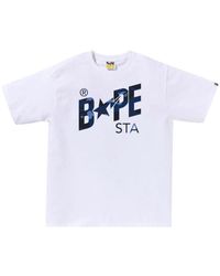 A Bathing Ape - T-shirt BAPE Sta en coton - Lyst