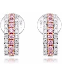 HYT Jewelry - 18Kt Argyle Diamond Stud Earrings - Lyst