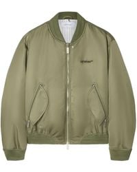 Off-White c/o Virgil Abloh - Four Leaf Clove Bomber Jacket - Lyst