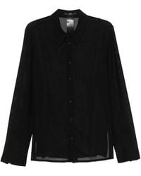 SAPIO - Sheer Button-Up Shirt - Lyst
