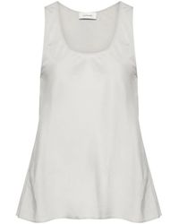 Lemaire - Top con cuello redondo - Lyst