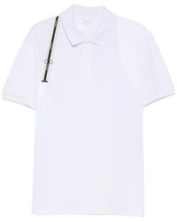 McQueen - Harness-Detail Polo Shirt - Lyst