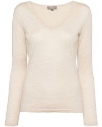 N.Peal Cashmere - Maglione Con Scollo A V - Lyst