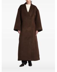 Entire studios - Wrap-Front Double-Breasted Coat - Lyst
