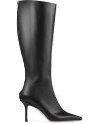 Jimmy Choo - ブラック Agathe 85 ブーツ - Lyst
