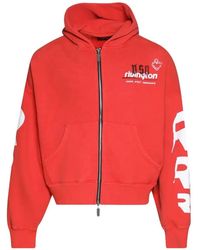RIVINGTON roi Rebis - Logo-Print Zip-Up Hoodie - Lyst