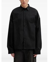 HELIOT EMIL - Falerae Button-Detail Long-Sleeve Shirt - Lyst