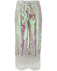 Circus Hotel - Iridescent Cropped Trousers - Lyst