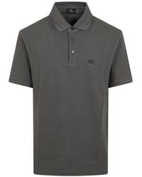 Etro - Logo-Embroidered Piqué Polo Shirt - Lyst