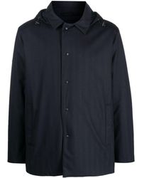 Aspesi - Hooded Buttoned Jacket - Lyst