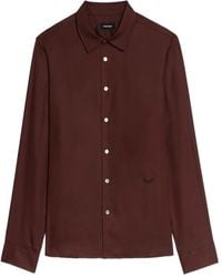 Zadig & Voltaire - Embroidered Long-Sleeve Shirt - Lyst