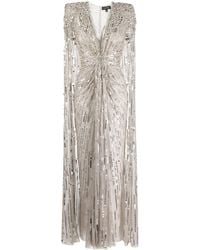 Jenny Packham - Lotus Lady Embellished Cape Gown - Lyst