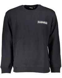 Napapijri - Logo-Print Crew-Neck Sweatshirt - Lyst