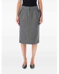 Magda Butrym - Pleated Rear-Slit Midi Skirt - Lyst