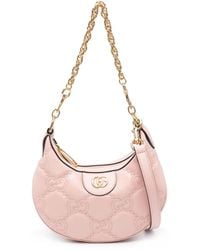 Gucci - Mini sac porté épaule matelassé à motif GG Marmont - Lyst