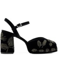 Castañer - Escarpins À Broderies En Velours - Lyst
