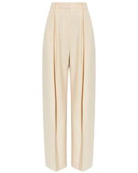 Victoria Beckham - Pleated Trousers - Lyst