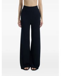 determ - Ribbed-Knit Wide-Leg Trousers - Lyst
