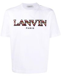 Lanvin - T-Shirt mit rundem Ausschnitt - Lyst