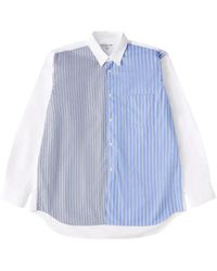 Comme des Garçons - Forever Striped Cotton Shirt - Lyst
