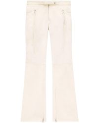 Courreges - Racer Flared Cotton Trousers - Lyst