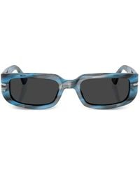 Persol - Mel Striped Rectangle Sunglasses - Lyst