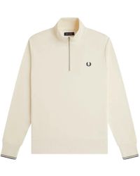 Fred Perry - Half-Zip Sweatshirt - Lyst