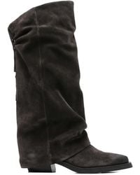 Ash - Liam Buttoned Leather Boots - Lyst