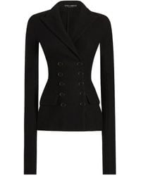 Dolce & Gabbana - Wolltuch Blazer - Lyst