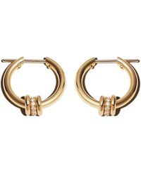 Spinelli Kilcollin - 18kt Yellow Gold Ara Diamond Hoop Earrings - Lyst