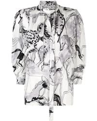 Stella McCartney - Horse Print Blouse - Lyst