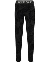 Philipp Plein - Flock Flower Legging Met Monogram - Lyst