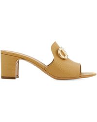 Ferragamo - 50Mm Gancini-Buckle Mules - Lyst