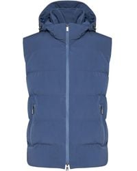 Paul & Shark - Hooded Quilted Gilet - Lyst