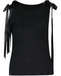 Simone Rocha - Bow-Detail Tank Top - Lyst