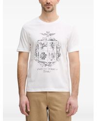 Aeronautica Militare - Virtute Siderum Tenus Emblem-Printed T-Shirt - Lyst
