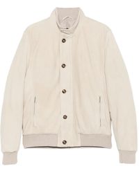 Barba Napoli - Jack Met Knoopsluiting En Geribbelde Manchetten - Lyst