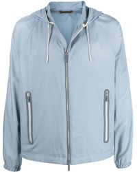 ZEGNA - Shell-Jacke Mit Reißverschluss - Lyst