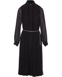 MICHAEL Michael Kors - Geplooide Jurk Met Kettingriem - Lyst