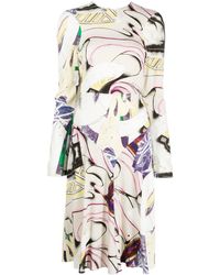 Stella McCartney - Graphic-print Long-sleeve Dress - Lyst