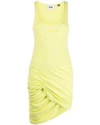 Gcds - Gathered-Detail Sleeveless Cotton Dress - Lyst