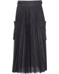 Sacai - Rock Mit Falten - Lyst