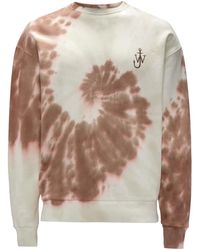 JW Anderson - Anchor-Logo Tie-Dye Sweatshirt - Lyst