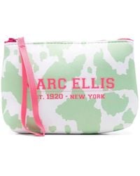 Marc Ellis - Buby Pouch Cowboy Cow-Print Logo-Print Clutch Bag - Lyst