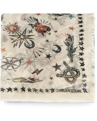 Zadig & Voltaire - Kerry Tattoo-Print Scarf - Lyst